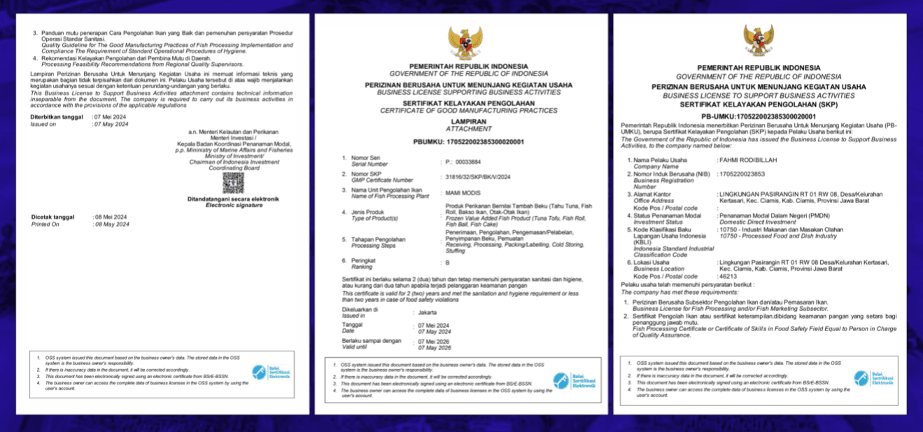 Sertifikat Kelayakan Usaha